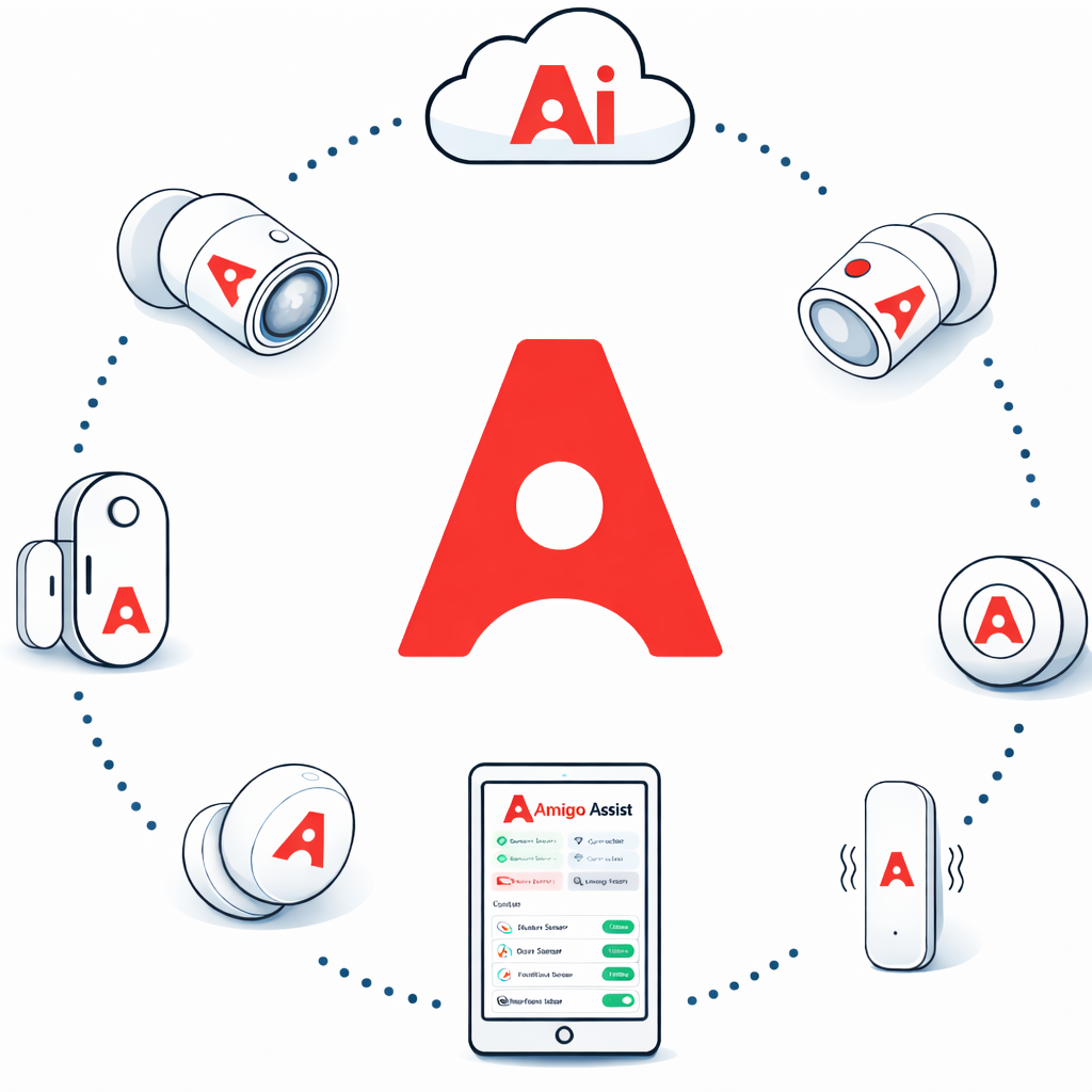 Amigo Assist sensor network illustration